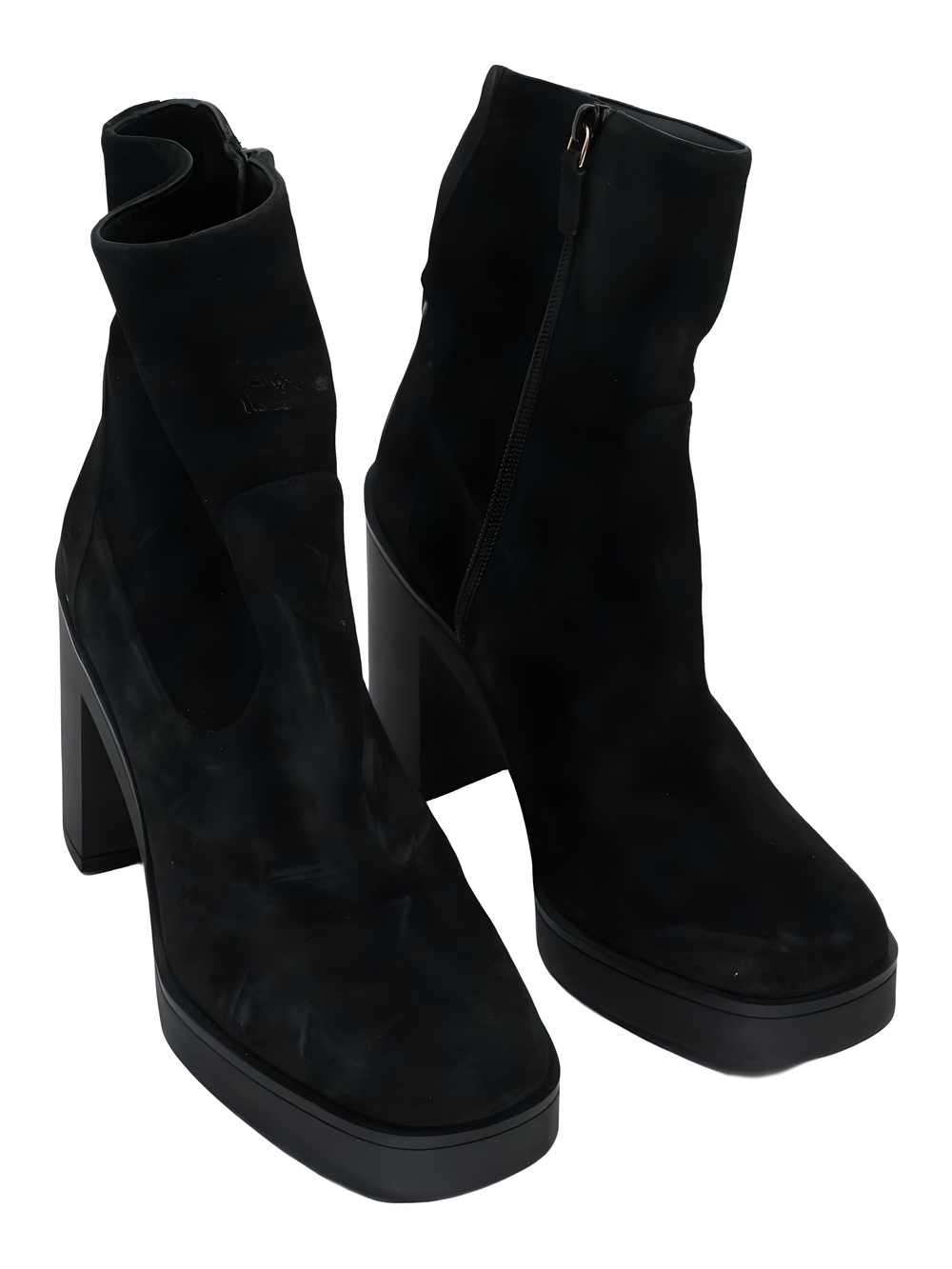 Stuart Weitzman Elissa Basic Black Suede Tall Boots Size 8B